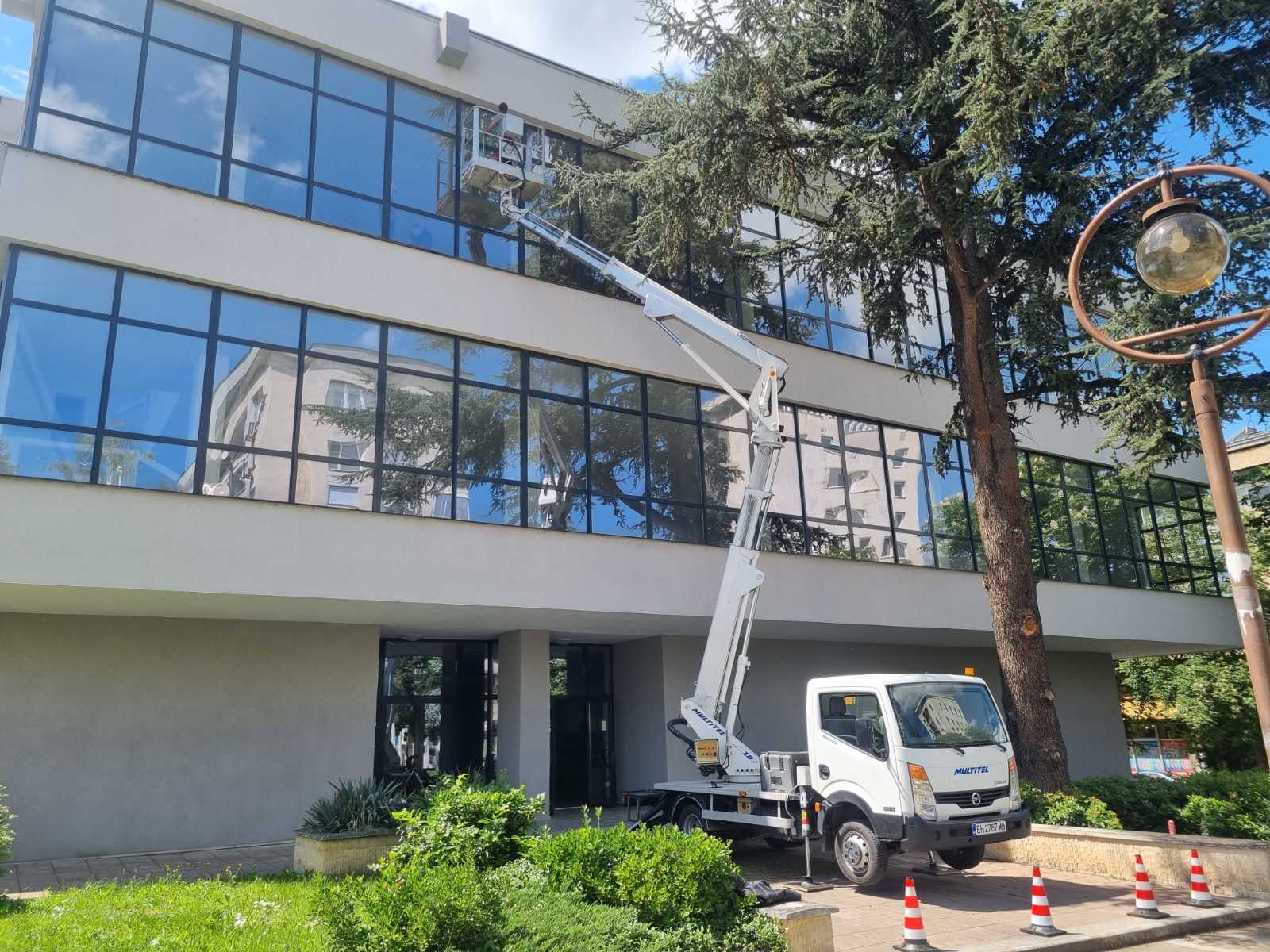 Ремонт на фасади вишка в град Плевен 